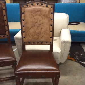 Custom Leather and Brass Nails After         