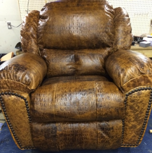 Recliner New Foam and Brass Nails      